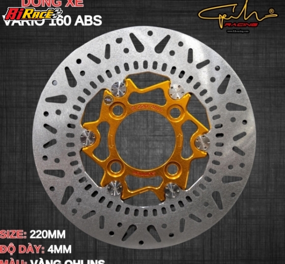 ĐĨA THẮNG GH RACING VARIO 160 ABS SIZE 220MM