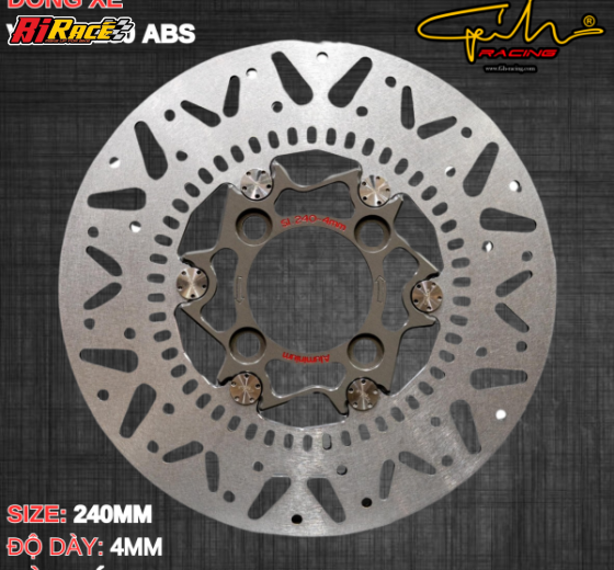 ĐĨA THẮNG GH-RACING SIZE 240MM- VARIO 160 ABS