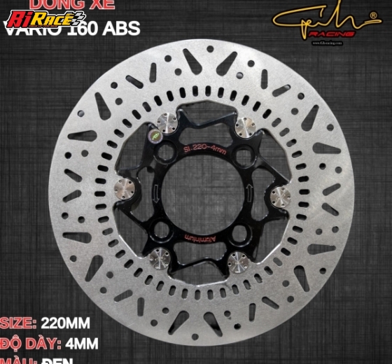 ĐĨA THẮNG GH RACING VARIO 160 ABS SIZE 220MM