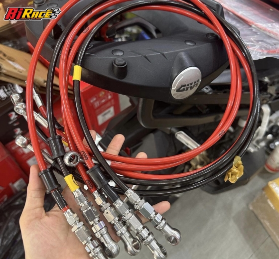 DÂY DẦU THÁI 1 KHỚP INOX THẲNG