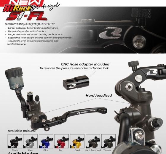 TAY THẮNG RCB 14MM S1 FLOW - TAY DÀI ( LẺ 1 TAY DẦU)