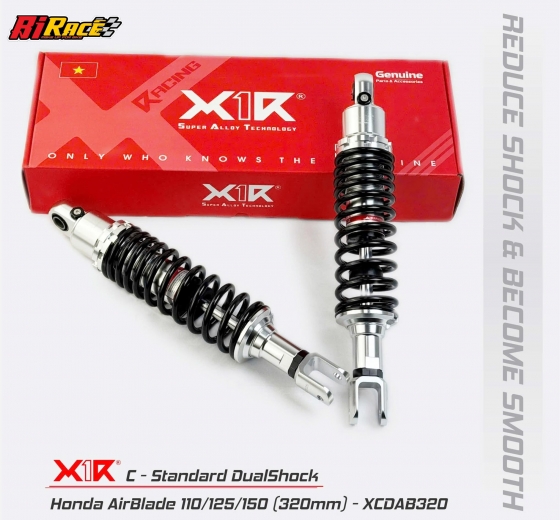 PHUỘC X1R DAYTONA ĐEN BẠC KHÔNG CHỈNH - AIRBLADE, PCX