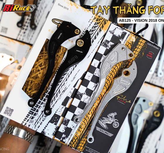 TAY THẮNG NHÔM CNC FORM ZIN GH RACING- AB 125 150 , VISION 218