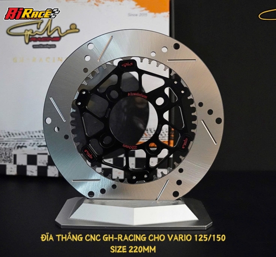  ĐĨA THẮNG RACE 220MM 4 LỖ- GH RACING ( MẪU TRÒN)