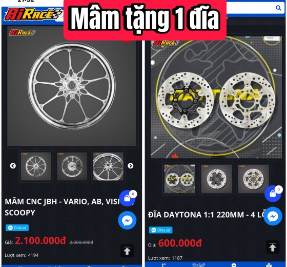 SALE MÂM JBH TẶNG ĐĨA DAYTONA