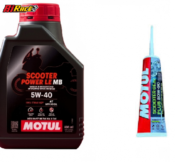 SALE COMBO NHỚT MÁY MOTUL 5W40 + NHỚT LÁP MOTUL - TAY GA
