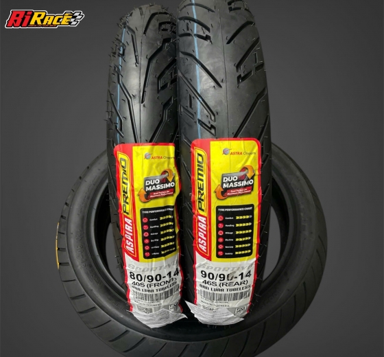 CẶP VỎ ASPIRA SPORTIVO 80/90-90/90 14