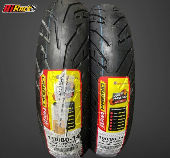 CẶP VỎ ASPIRA SPORTIVO 100/80 - 110/80 14