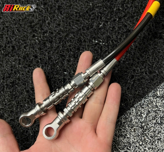 DÂY DẦU THÁI - NGẮT DẦU INOX BẤM, KHỚP THẲNG