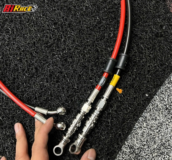 DÂY DẦU THÁI - NGẮT DẦU INOX BẤM, KHỚP THẲNG