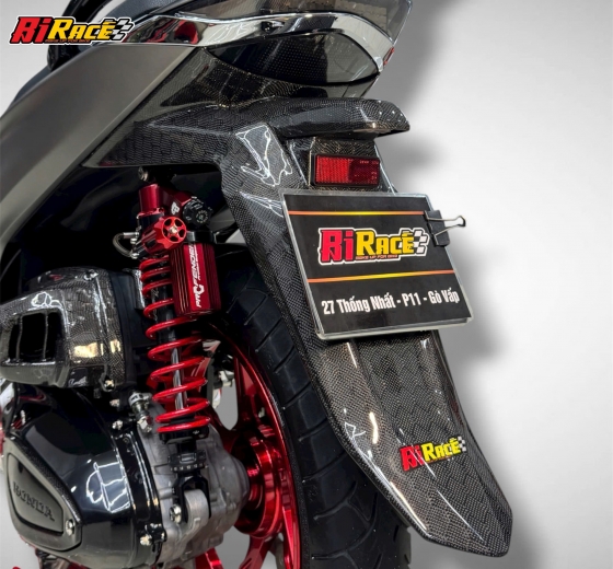 DÈ BIỂN SỐ + CÓC CHỤP SH125, 150, 160 - ĐỜI 2020 TỚI NAY ỐP CARBON FIBER